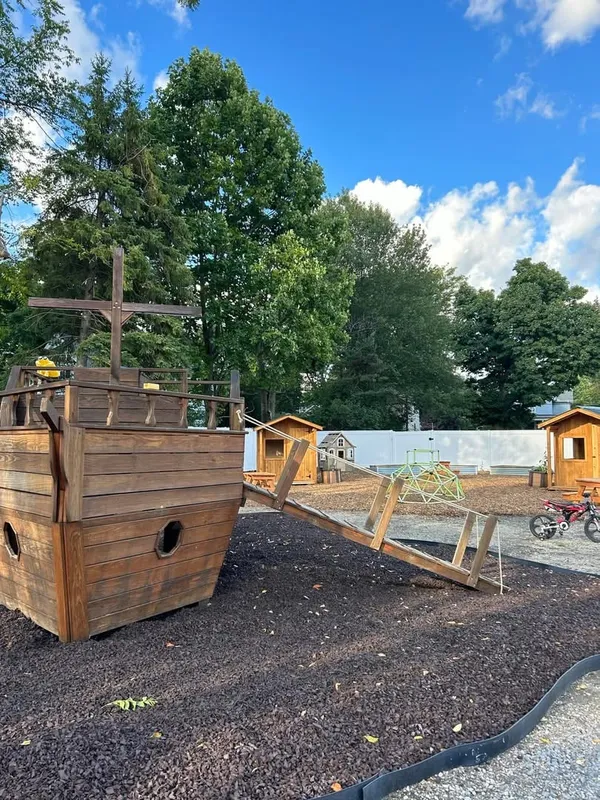 Inside the Little Explorers school building